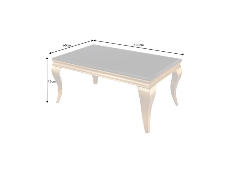  Table basse velena 100 cm verre noir opaque – pieds galbés dorés  - Conforama C
