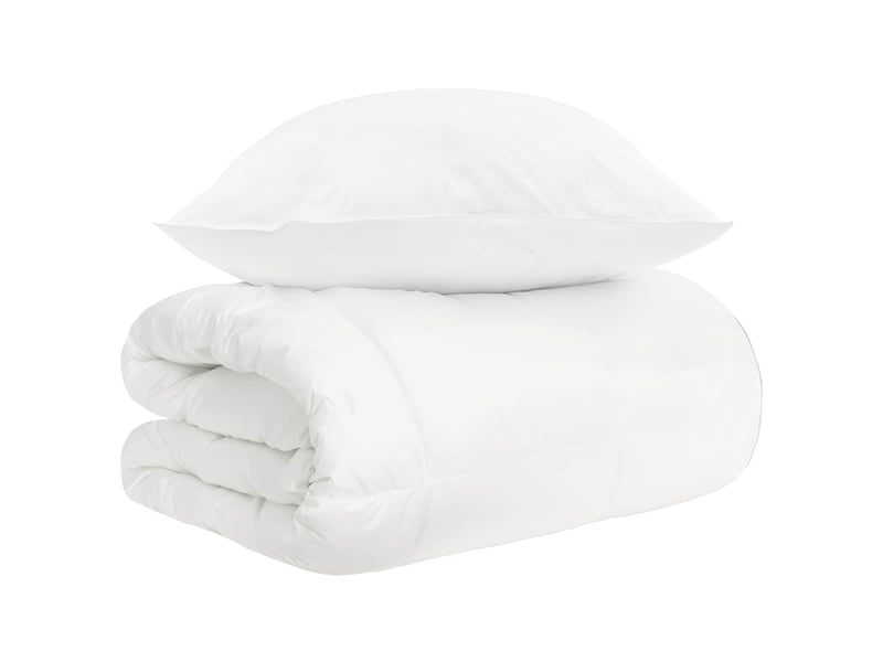  Ensemble de duvet 2 pcs - couette blanc fibre de bambou  - Conforama B