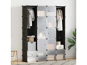 Armoire     <strong></strong> <strong></strong> coloris noir largeur 146 cm