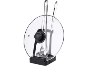 Support polyvalent pour couvercle de casserole, spatule, planche à découper, repose-cuillère, ustensiles de cuisine, plateau d'égouttement, lavable