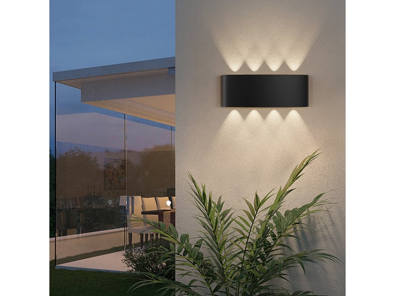  Lot de 2 appliques murales led 4 w – lumière blanche ASLED-178 - Conforama B