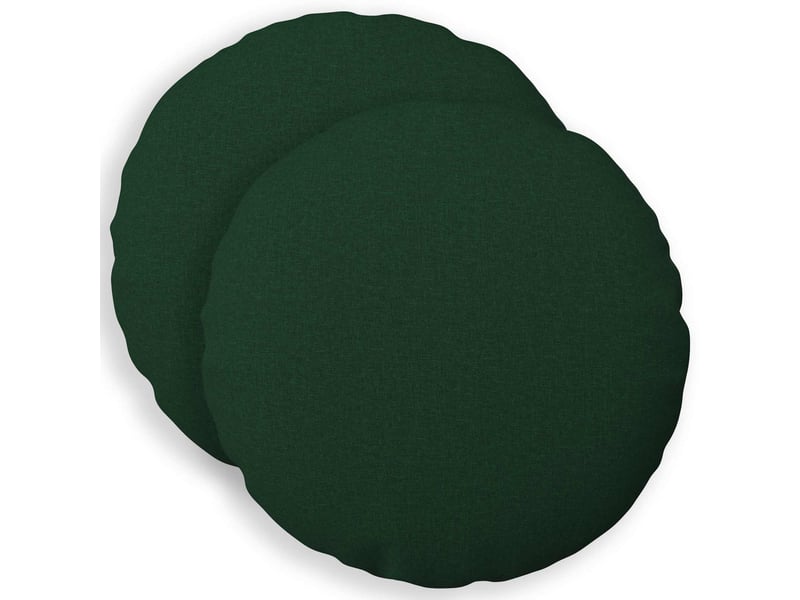  Lot de 2 coussins avec oreiller, coussins décoratifs heerlen vert foncé tissu cf50353  - Conforama B