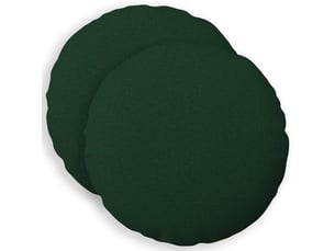 Lot de 2 coussins avec oreiller, coussins décoratifs heerlen vert foncé tissu cf50353