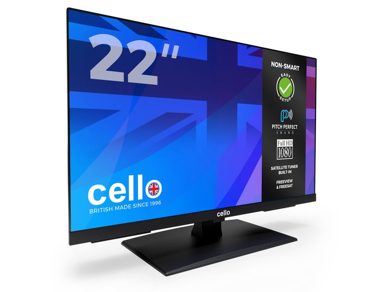  Cello c2224sh pb - téléviseur led 22'' (55,9 cm) full hd, tnt hd C2224SH PB - Conforama B