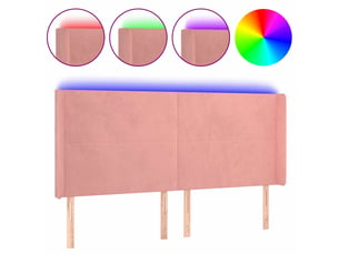 Tete de lit A poser largeur 163 cm rose