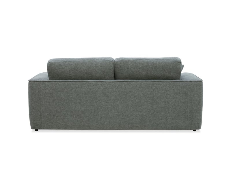  Canapé droit 3 places en velours chiné gris abelia ABELIA - Conforama E