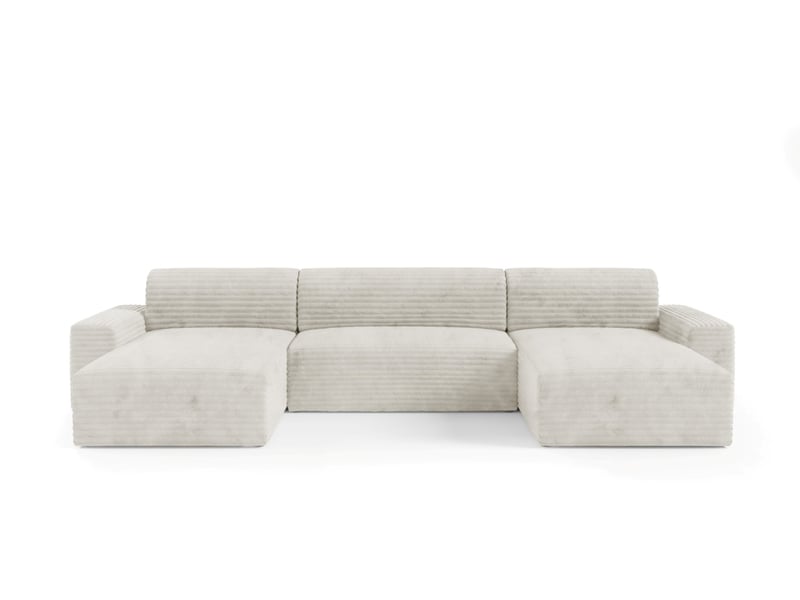  Canapé d’angle coco u avec fonction de couchage couleur : tilia 1  - Conforama A