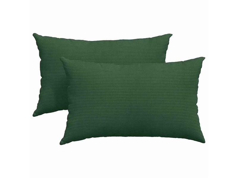  Lot de 2 coussins de canapé, coussins décoratifs vert foncé 50 x 30 cm cf59186  - Conforama A
