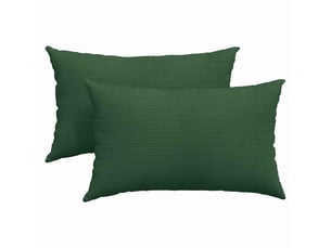 Lot de 2 coussins de canapé, coussins décoratifs vert foncé 50 x 30 cm cf59186