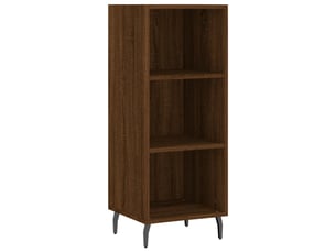 Buffet - bahut - meuble de rangement chêne marron 34,5x32,5x90 cm bois d'ingénierie
