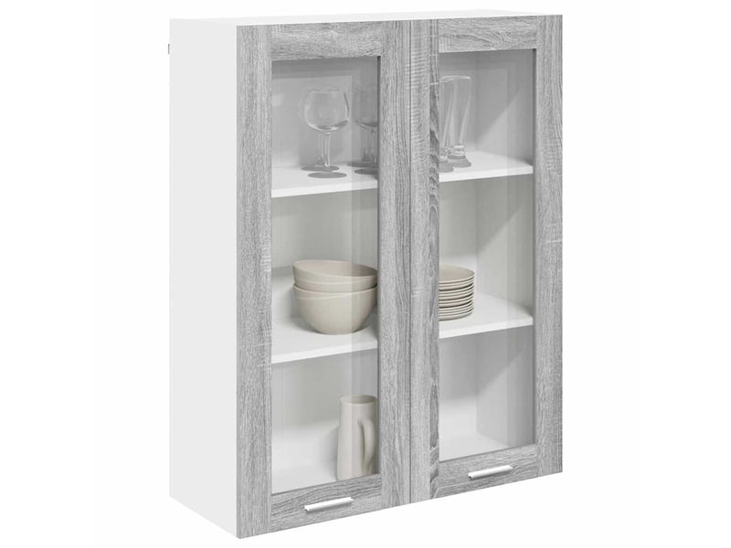 Meuble de rangement, armoire suspendue gris sonoma 80x31x100cm shl5312 - Conforama C