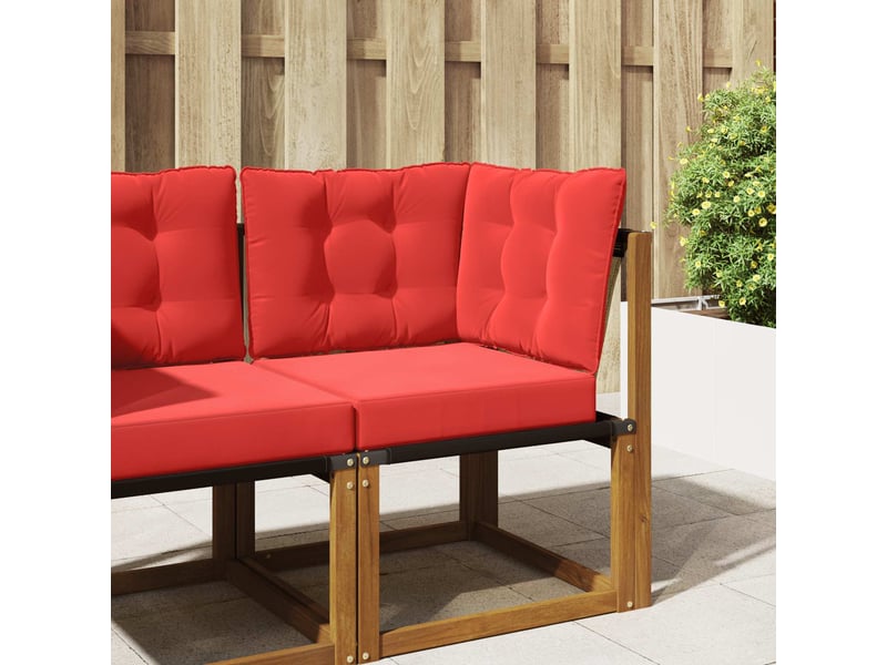  Coussin de canapé d'extérieur, coussin de chaise polyester rouge 50,5 x 50,5 cm cf54146  - Conforama B