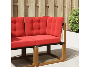 Coussin de canapé d'extérieur, coussin de chaise polyester rouge 50,5 x 50,5 cm cf54146