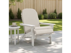 Coussin de transat ensoleillé, coussin pour bain de soleil gemert 100 % polyester blanc cf56021