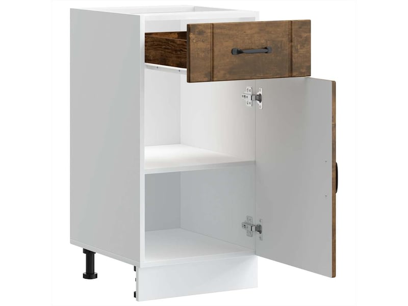  Meuble de rangement, armoire de cuisine lucca chêne fumé bois ingénierie shl1322  - Conforama E