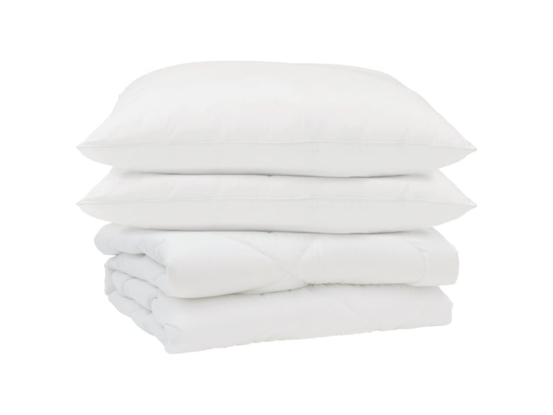  Couette d'été avec oreiller 3 pièces - duvet blanc microfibre  - Conforama A