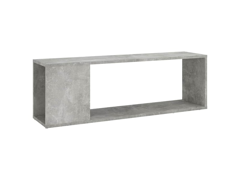  Meuble tv - banc tv - meuble de rangement gris béton 100x24x32 cm bois d'ingénierie  - Conforama A