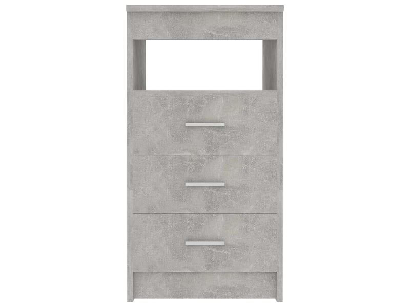  Armoire de rangement bureau, armoire à tiroirs gris béton 40x50x76 cm bois d'ingénierie  - Conforama D