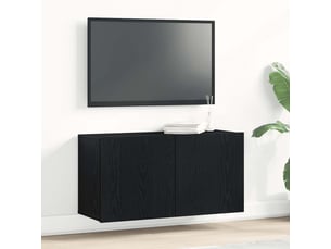 Meuble tv coloris noir 80 cm