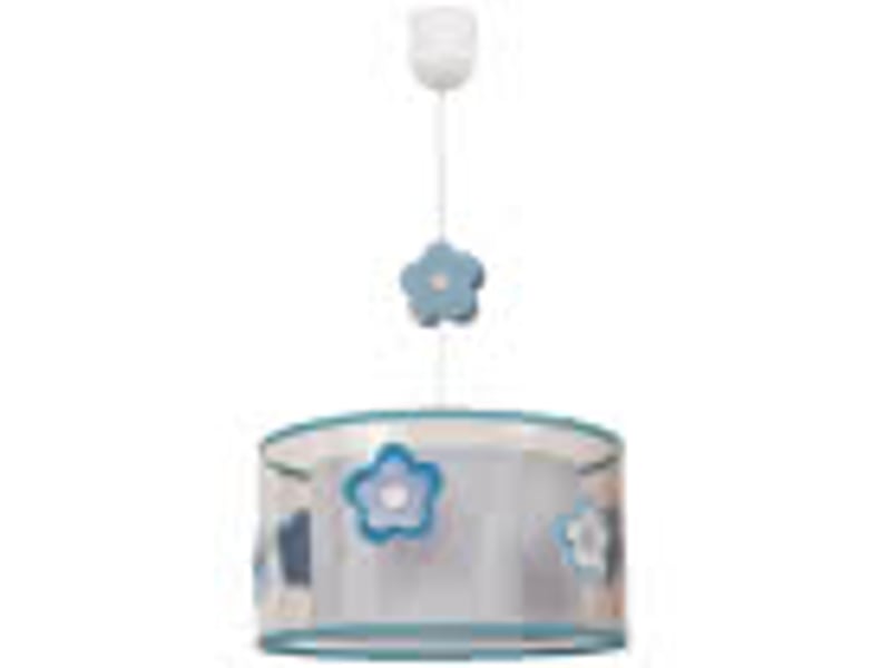  Suspension enfant fabrilamp flor bleu ciel 1xe27 hauteur réglable 30-75 cm ø30 cm 044193048 - Conforama B