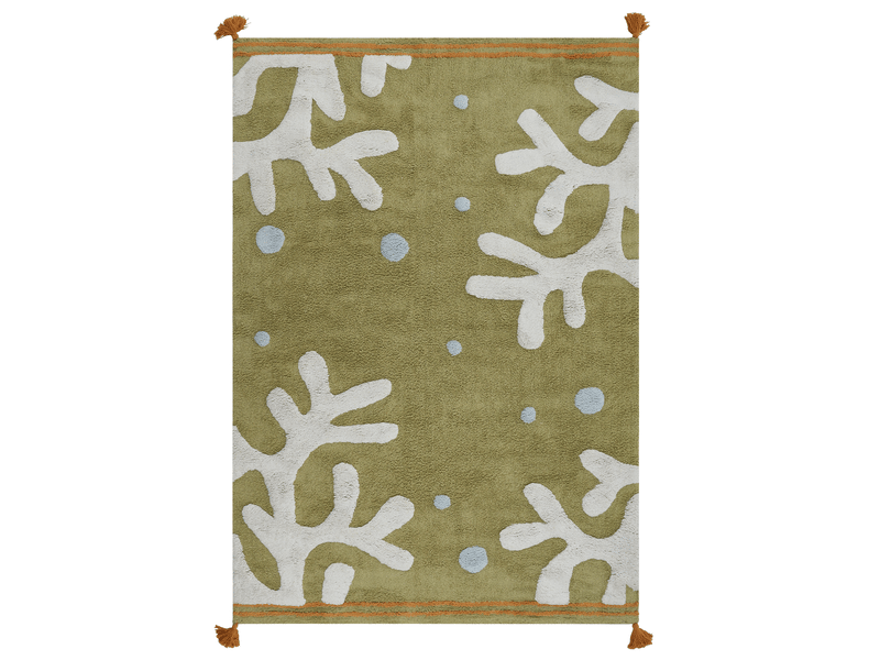  Tapis enfant jajpur  vert 140 x 200 cm coton  - Conforama A