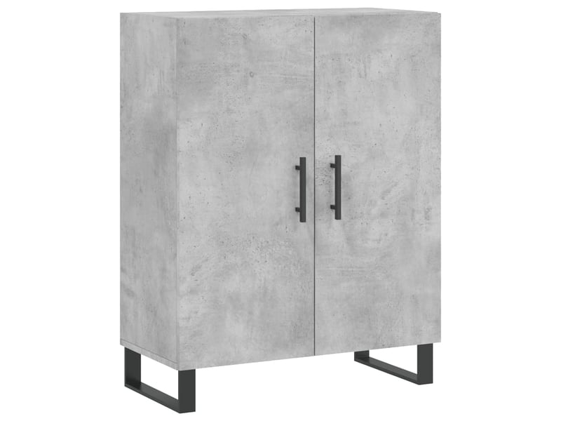  Buffet - bahut - meuble de rangement gris béton 69,5x34x90 cm bois d'ingénierie  - Conforama A