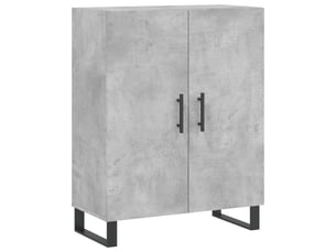 Buffet - bahut - meuble de rangement gris béton 69,5x34x90 cm bois d'ingénierie