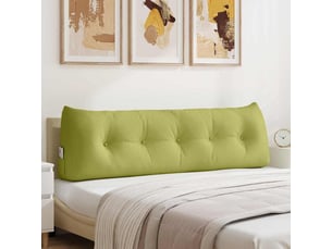 Coussin de dos, coussin de dossier vert clair 160 x 24 x 50 cm tissu cf55049