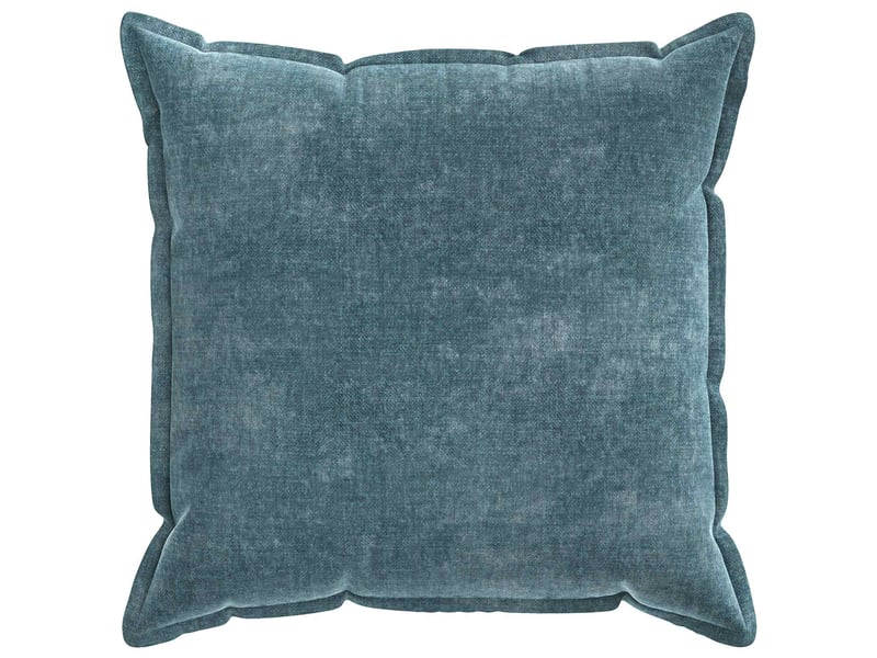  Lot de 6 housses de coussin houten bleu 60 x 60 cm tissu chenille cf49799  - Conforama C