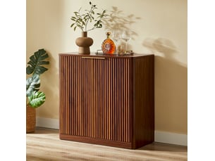 Buffet 2 porte(s)  0 tiroir(s) OKWISH  - 80 cm coloris marron 