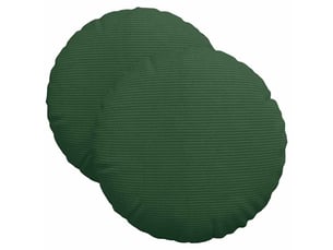 Lot de 2 coussins de siège, coussins décoratifs tissu en velours côtelé vert foncé cf59814