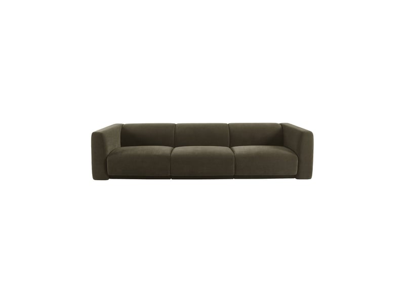  Canapé 4 places tissu kaki - kosmo  - Conforama B
