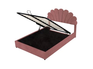 Lit coffre 140x200 cm BEAOK coloris rose