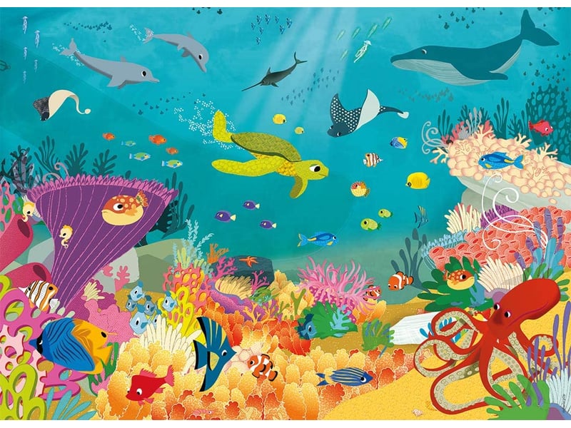  Puzzle 60p les animaux des oceans 86569 - Conforama A