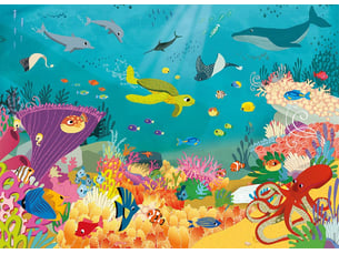 Puzzle 60p les animaux des oceans