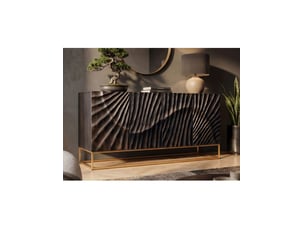 Buffet    <strong>MEUBLORAMA</strong> <strong></strong> - 177 cm coloris noir 