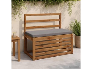 Lot de 2 coussins de banc, coussins d'assise soest 100 % polyester gris cf57267