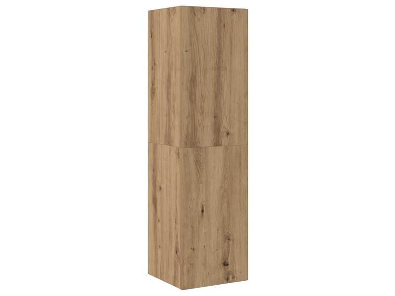  Lot de 3 meuble tv mural, meuble tv suspendu chêne artisanal bois d'ingénierie shl59243  - Conforama D
