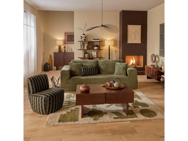 Fauteuil leone h.68cm vert LEONE - Conforama E