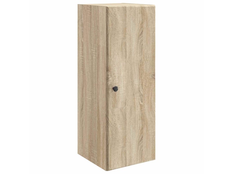  Armoire murale salon 33x34,5x90cm bois d'ingénierie chêne sonoma shl9839  - Conforama A