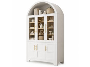 Buffet 6 porte(s) 0 tiroir(s) <strong>MEULVA</strong> <strong></strong> - 110 cm coloris blanc