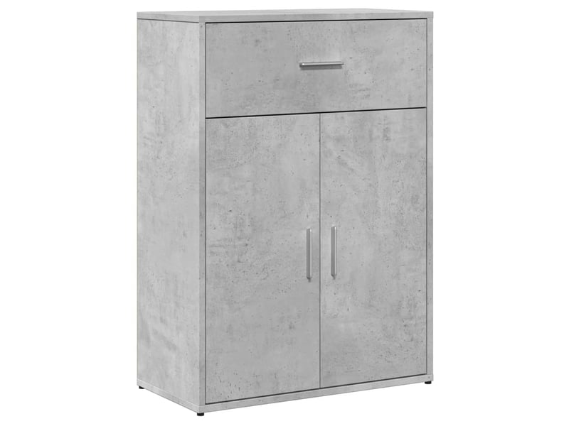  Buffets 2 pcs - bahut - meuble de rangement gris béton 60x30x84 cm bois d'ingénierie  - Conforama D