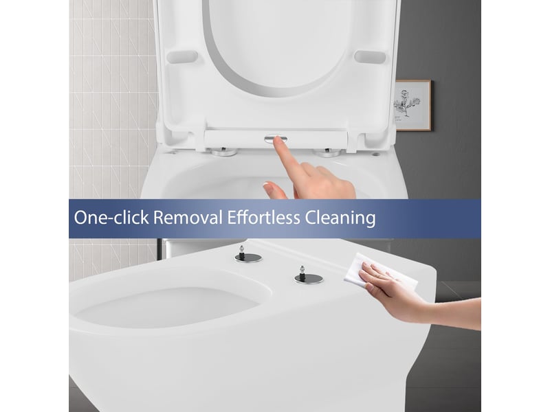  Abattant wc forme d blanc, grand d, plastique pp robuste, soft-close, quick-release, charnières inox réglables PHO_0RL4J6CA - Conforama D