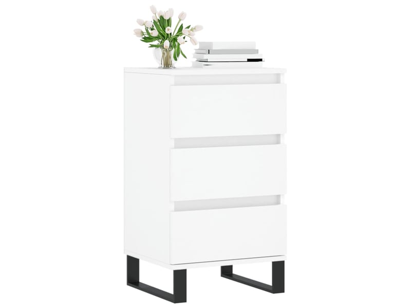  Buffet - bahut - meuble de rangement blanc 40x35x70 cm bois d’ingénierie  - Conforama C