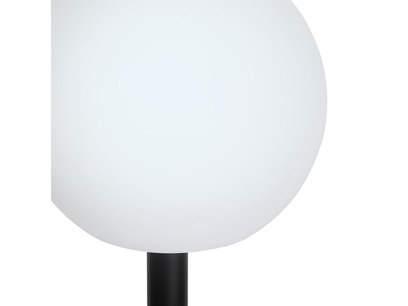  Ensemble de 3 lampadaires d'extérieur blancs avec led solaire ip44 - ludger  - Conforama B