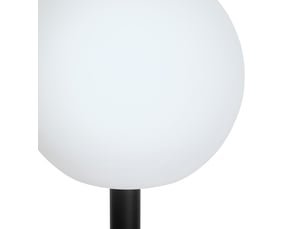 Ensemble de 3 lampadaires d'extérieur blancs avec led solaire ip44 - ludger