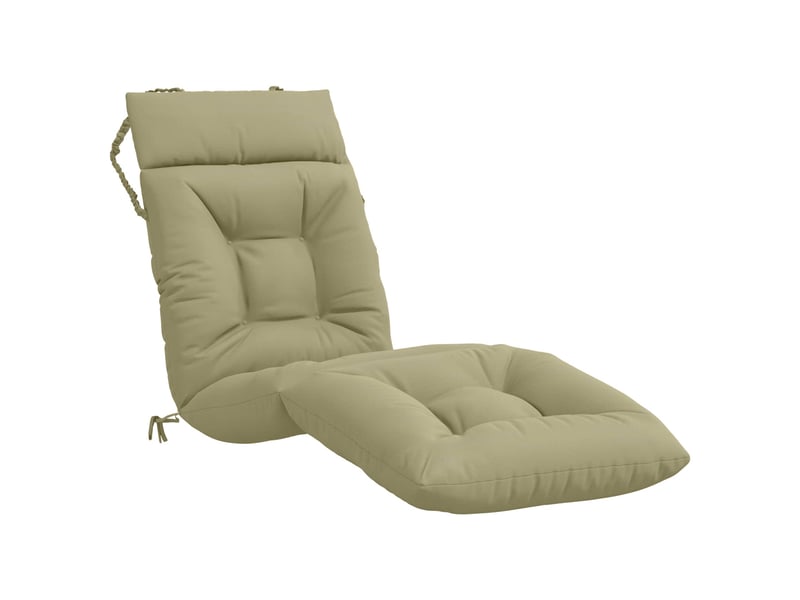  Coussin de transat, coussin pour bain de soleil vianen 100 % polyester vert clair cf56365  - Conforama A