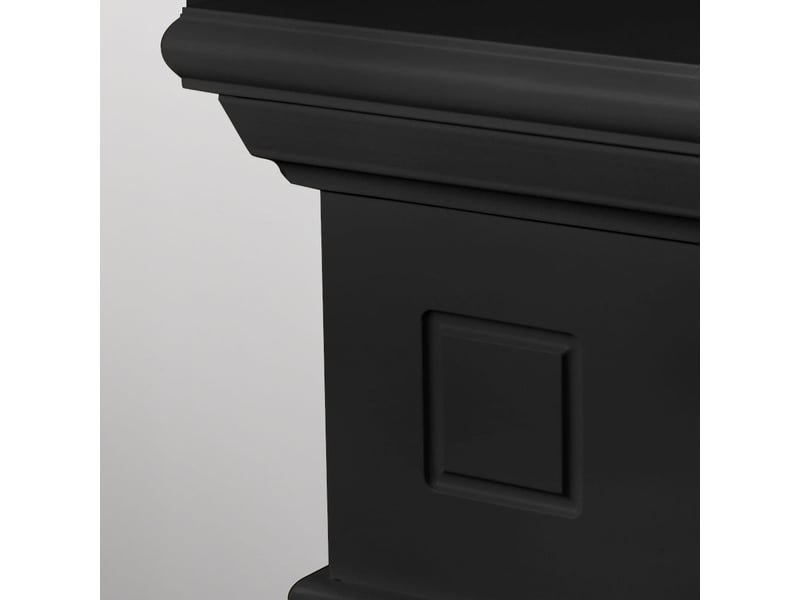  Cheminée électrique sur pied cambridge avec effet flamme 110 x 100 x 36 cm en bois noir  - Conforama D