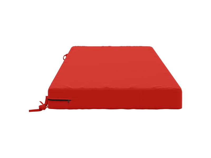 Coussin d'assise, coussin pour chaisecanapé soest 100 % polyester rouge 120 x 60 x 10 cm cf51475 - Conforama D