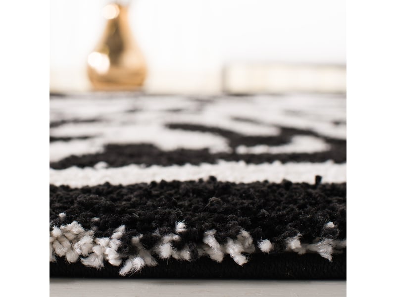  Tapis en polypropylène blancnoir, 91 cm  - Conforama C